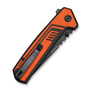 CIVIVI Neovex Flipper & Thumb Stud Knife Orange & Black G10 Handle (3.5" Black Stonewashed 14C28N Blade) C25008A Sample1
