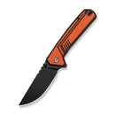 CIVIVI Neovex Flipper & Thumb Stud Knife Orange & Black G10 Handle (3.5" Black Stonewashed 14C28N Blade) C25008A Sample1