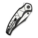 CIVIVI Nithyra Flipper & Thumb Stud Knife Black & Gray Aluminum Handle (3.27" Black Stonewashed 14C28N Blade) C25051 Sample1 - CIVIVI