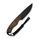 CIVIVI Nivren Black & Brown G10 Handle (3.75" Black Stonewashed 14C28N Blade) C25103 Sample1 - CIVIVI