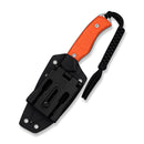 CIVIVI Nivren Orange G10 Handle (3.75" Stonewashed 14C28N Blade) C25103 Sample2 - CIVIVI