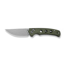 CIVIVI Noctis Thumb Stud & Crossbar Lock Knife Olive Canvas Micarta Handle (2.98" Stonewashed Nitro - V Blade) C24020C - 3