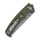 CIVIVI Noctis Thumb Stud & Crossbar Lock Knife Olive Canvas Micarta Handle (2.98" Stonewashed Nitro - V Blade) C24020C - 3