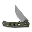 CIVIVI Noctis Thumb Stud & Crossbar Lock Knife Olive Canvas Micarta Handle (2.98" Stonewashed Nitro - V Blade) C24020C - 3