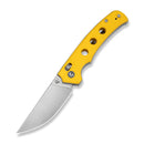 CIVIVI Noctis Thumb Stud & Crossbar Lock Knife Yellow G10 Handle (2.98" Satin Finished Nitro - V Blade) C24020C - 2