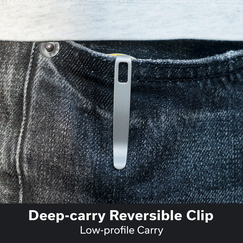 CIVIVI Noctis Thumb Stud & Crossbar Lock Knife Yellow G10 Handle (2.98" Satin Finished Nitro - V Blade) C24020C - 2