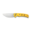 CIVIVI Noctis Thumb Stud & Crossbar Lock Knife Yellow G10 Handle (2.98" Satin Finished Nitro - V Blade) C24020C - 2
