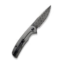 CIVIVI NOx Flipper Knife Carbon Fiber & Stainless Steel Handle (2.97" Damascus Blade) C2110DS - 1 - CIVIVI