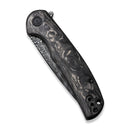 CIVIVI NOx Flipper Knife Carbon Fiber & Stainless Steel Handle (2.97" Damascus Blade) C2110DS - 1 - CIVIVI