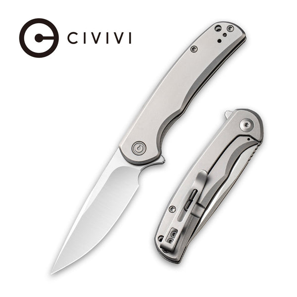 CIVIVI NOx Flipper Knife Stainless Steel Handle Nitro-V Blade