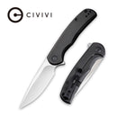 CIVIVI NOx Flipper Knife Stainless Steel Handle (2.97" Nitro - V Blade) C2110B - CIVIVI