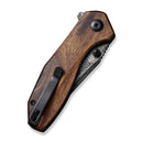 CIVIVI ODD 22 Flipper & Thumb Stud Knife Wood Handle (2.97" Damascus Blade) C21032 - DS1 - CIVIVI