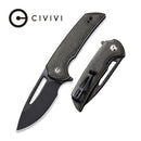 CIVIVI Odium Flipper & Thumb Hole Knife Micarta Handle (2.65" D2 Blade) C2010G - CIVIVI