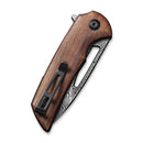 CIVIVI Odium Flipper & Thumb Hole Knife Wood Handle (2.65" Damascus Blade) C2010DS - 1 - CIVIVI