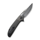 CIVIVI Ortis Flipper & Thumb Hole Knife Carbon Fiber Handle (3.25" Damascus Blade) C2013DS - 1 - CIVIVI