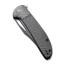 CIVIVI Ortis Flipper & Thumb Hole Knife Carbon Fiber Handle (3.25" Damascus Blade) C2013DS - 1 - CIVIVI