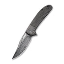 CIVIVI Ortis Flipper & Thumb Hole Knife Carbon Fiber Handle (3.25" Damascus Blade) C2013DS - 1 - CIVIVI