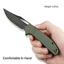 CIVIVI Ortis Flipper & Thumb Hole Knife FRN Handle (3.25" 9Cr18MoV Blade) C2013C - CIVIVI