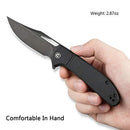 CIVIVI Ortis Flipper & Thumb Hole Knife FRN Handle (3.25" 9Cr18MoV Blade) C2013D - CIVIVI