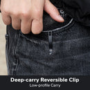 CIVIVI Outlaw Muk Flipper & Button Lock Knife Black G10 Handle (3.47" Black Stonewashed 14C28N Blade) C24079 - 1