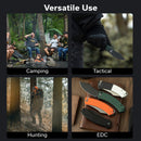 CIVIVI Outlaw Muk Flipper & Button Lock Knife Black & White G10 Handle (3.47" Satin Finished 14C28N Blade) C24079 - 4