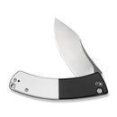 CIVIVI Outlaw Muk Flipper & Button Lock Knife Black & White G10 Handle (3.47" Satin Finished 14C28N Blade) C24079 - 4