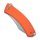 CIVIVI Outlaw Muk Flipper & Button Lock Knife Orange G10 Handle (3.47" Stonewashed 14C28N Blade) C24079 - 2