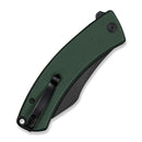 CIVIVI Outlaw Muk Flipper & Button Lock Knife Teal Green G10 Handle (3.47" Black Stonewashed 14C28N Blade) C24079 - 3