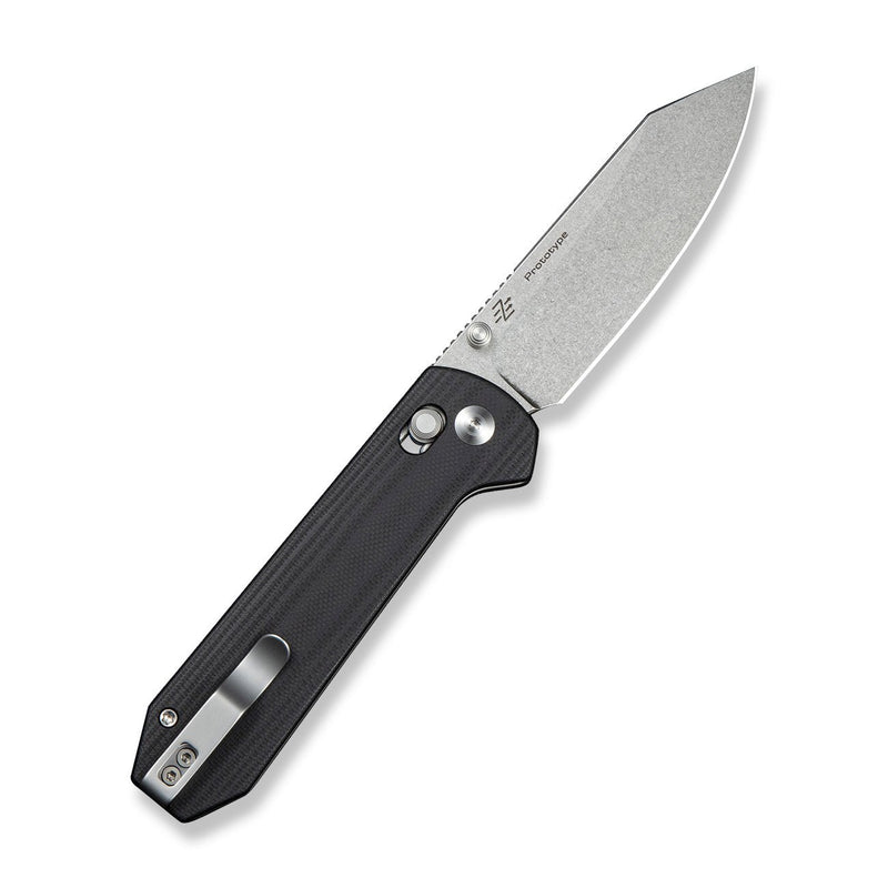 CIVIVI Over Yonder Thumb Stud & Crossbar Lock Knife Black G10 Handle (3.35" Stonewashed 14C28N Blade) C25027A Sample1
