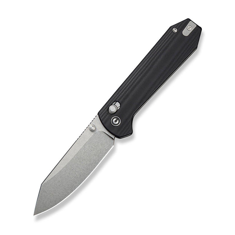 CIVIVI Over Yonder Thumb Stud & Crossbar Lock Knife Black G10 Handle (3.35" Stonewashed 14C28N Blade) C25027A Sample1