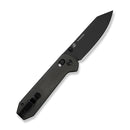 CIVIVI Over Yonder Thumb Stud & Crossbar Lock Knife Dark Green Canvas Micarta Handle (3.35" Black Stonewashed 14C28N Blade) C25027B Sample1