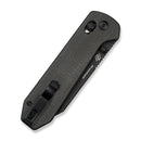 CIVIVI Over Yonder Thumb Stud & Crossbar Lock Knife Dark Green Canvas Micarta Handle (3.35" Black Stonewashed 14C28N Blade) C25027B Sample1