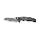 CIVIVI P87 Folder Flipper Knife Carbon Fiber & G10 Handle (2.90" Damascus Blade) C21043 - DS1 - CIVIVI