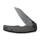 CIVIVI P87 Folder Flipper Knife Carbon Fiber & G10 Handle (2.90" Damascus Blade) C21043 - DS1 - CIVIVI