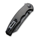 CIVIVI P87 Folder Flipper Knife Carbon Fiber & G10 Handle (2.90" Damascus Blade) C21043 - DS1 - CIVIVI