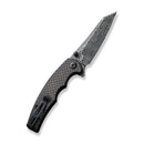 CIVIVI P87 Folder Flipper Knife Carbon Fiber & G10 Handle (2.90" Damascus Blade) C21043 - DS1 - CIVIVI