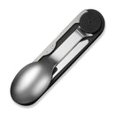 CIVIVI Partake 4 - In - 1 Multi - Tool Black Aluminum Handle Stainless Steel Knife, Fork, Spoon & Can Opener C24032C - 1, With A Waxed Canvas Pouch