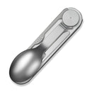 CIVIVI Partake 4 - In - 1 Multi - Tool Silver Aluminum Handle Stainless Steel Knife, Fork, Spoon & Can Opener C24032C - 3, With A Waxed Canvas Pouch