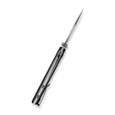CIVIVI Pentad Flipper & Button Lock Knife Black G10 Handle (3.48" Satin Finished Nitro - V Blade) C24068 - 1 - CIVIVI