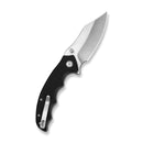 CIVIVI Pentad Flipper & Button Lock Knife Black G10 Handle (3.48" Satin Finished Nitro - V Blade) C24068 - 1 - CIVIVI