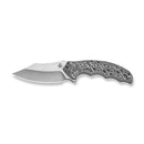 CIVIVI Pentad Flipper & Button Lock Knife Black / White Vortex Micarta Handle (78.7 Satin Finished Nitro - V Blade) C24068 - 3 - CIVIVI