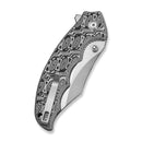 CIVIVI Pentad Flipper & Button Lock Knife Black / White Vortex Micarta Handle (78.7 Satin Finished Nitro - V Blade) C24068 - 3 - CIVIVI
