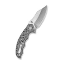 CIVIVI Pentad Flipper & Button Lock Knife Black / White Vortex Micarta Handle (78.7 Satin Finished Nitro - V Blade) C24068 - 3 - CIVIVI