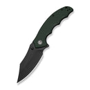 CIVIVI Pentad Flipper & Button Lock Knife Teal Green G10 Handle (3.48" Black Stonewashed Nitro - V Blade) C24068 - 2 - CIVIVI