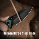 CIVIVI Pentad Flipper & Thumb Stud Knife Teal Green G10 Handle (3.48" Black Stonewashed Nitro-V Blade) C24068-2 - CIVIVI