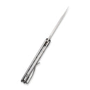 CIVIVI Perf Flipper Knife Stainless Steel Handle (3.12" Nitro - V Blade) C20006 - A - CIVIVI