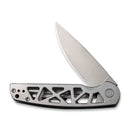 CIVIVI Perf Flipper Knife Stainless Steel Handle (3.12" Nitro - V Blade) C20006 - A - CIVIVI