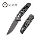 CIVIVI Perf Flipper Knife Stainless Steel Handle (3.12" Nitro - V Blade) C20006 - B - CIVIVI