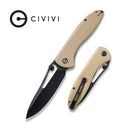CIVIVI Picaro Thumb Stud & Thumb Hole Knife G10 Handle (3.94" D2 Blade) C916B - CIVIVI