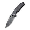 CIVIVI Pintail Flipper & Thumb Stud Knife Carbon Fiber & G10 Handle (2.98" Damascus Blade) C2020DS - 1 - CIVIVI
